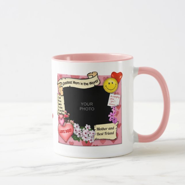 Taza Foto de mamá más grande (personalizable) (Derecha)