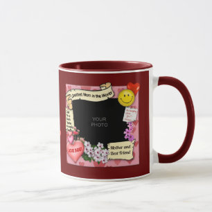 Taza Foto de mamá más grande (personalizable)