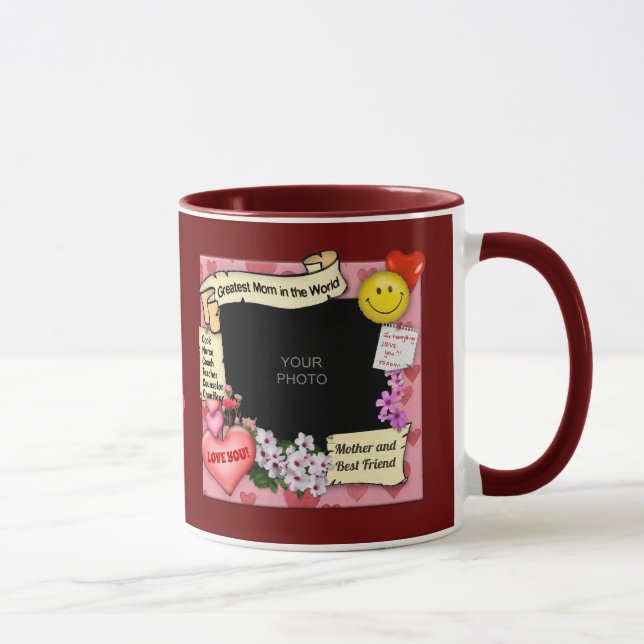 Taza Foto de mamá más grande (personalizable) (Derecha)