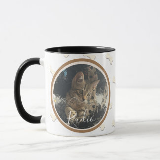 Taza Foto de Mascota Perro Gatito Bonito Patrón de Hues