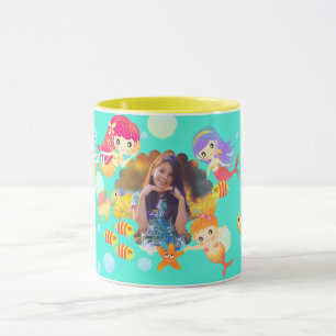 Taza Foto de Mermaids Aqua