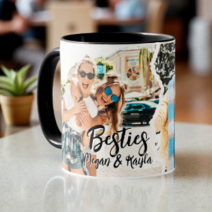 Taza Foto de Modernas Mejores Amigas Geniales Grunge BF