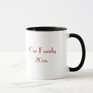 Taza Foto de nuestros Navidades familiares