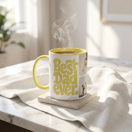 Taza Foto de Papá Perro Moderno