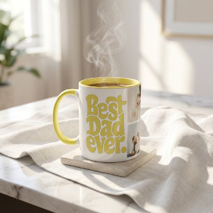 Taza Foto de Papá Perro Moderno