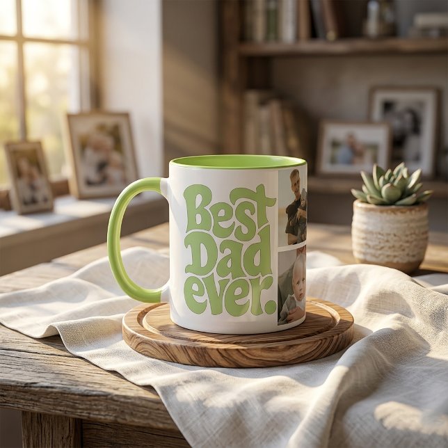 Taza Foto de Papá Perro Moderno (Subido por el creador)