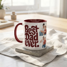 Taza Foto de Papá Perro Moderno
