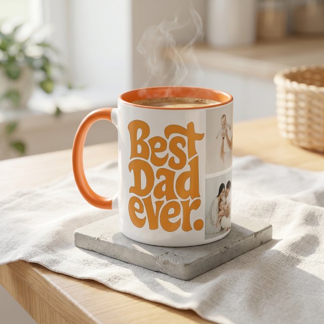 Taza Foto de Papá Perro Moderno (Subido por el creador)