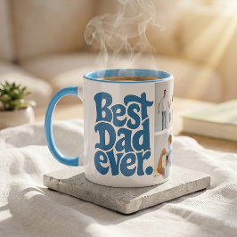 Taza Foto de Papá Perro Moderno