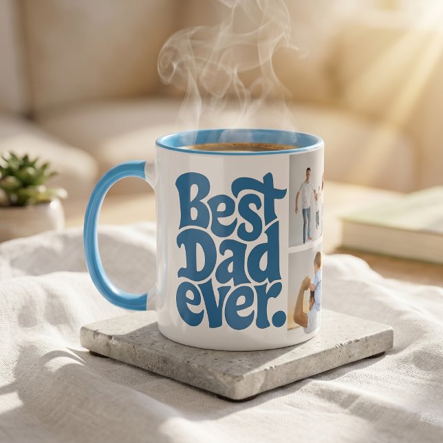 Taza Foto de Papá Perro Moderno (Subido por el creador)