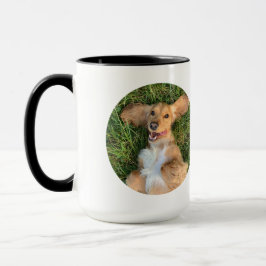 Taza Foto de perro personalizada con texto | Regalo per