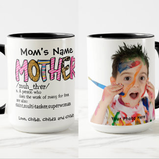 Taza Foto de Personalizable Madre Santa Supermujer
