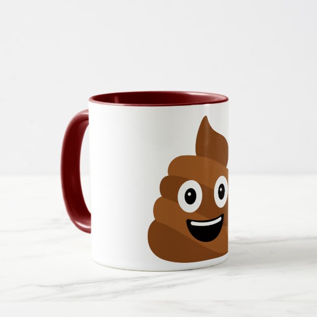 Taza Foto de poo Emoji Café Mug (Anverso izquierdo)