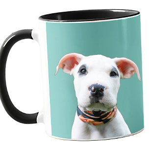 Taza Foto de tu perro con color personalizado regalo ad