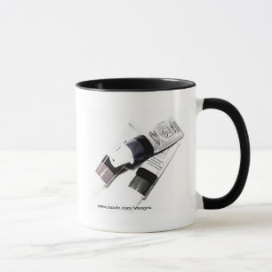 Taza Foto de Tubos de pintura acrílica del artista