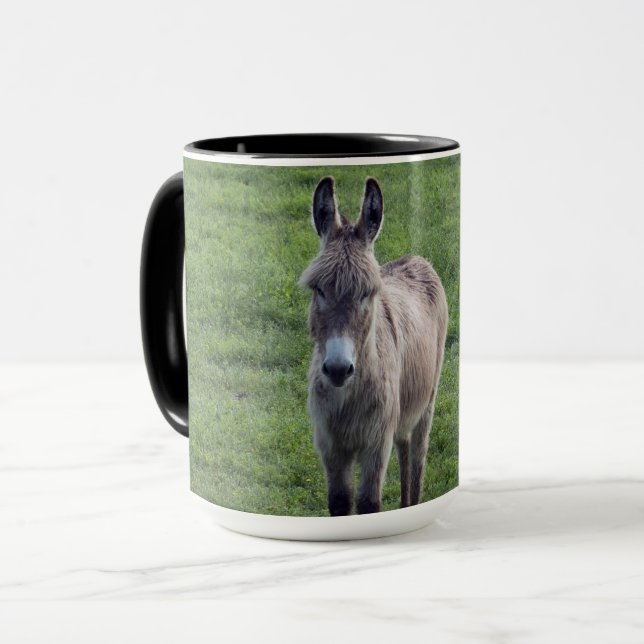 Taza Foto de un animal en Donkey Brown (Anverso izquierdo)