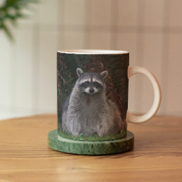 Taza Foto de vida silvestre de Cute Forest Raccoon