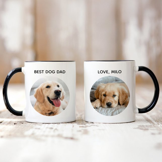 Taza Foto del Mascota personalizado Mejor Perro Papá (Subido por el creador)