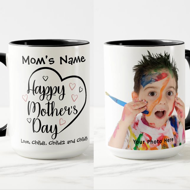 Taza Foto del Personalizable del corazón del Día de la  (Subido por el creador)