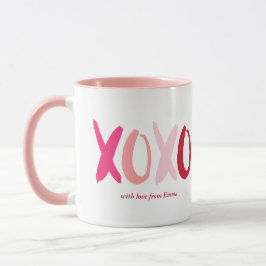 Taza Foto Día de San Valentín de "XOXO"