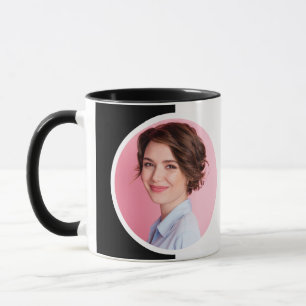 Taza Foto en blanco y negro MUA  Café elegante 
