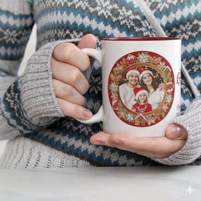 Taza Foto familiar personalizada - Feliz Navidad (Subido por el creador)