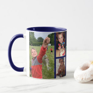 Taza Foto inicial favorita del niño de la frontera azu
