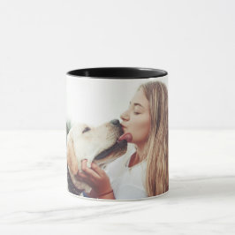 Taza Foto moderna de beso de mascota dulce
