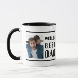 Taza Foto moderna de mejor papá