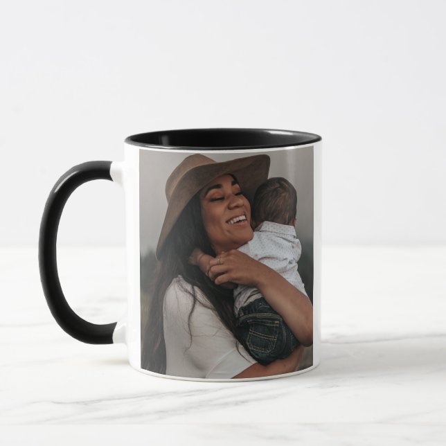 Taza Foto moderna personalizada dos completas (Izquierda)