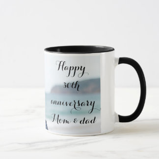 Taza Foto personalizada aniversario de bodas de los pad