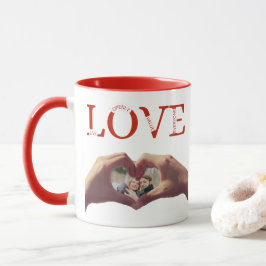 Taza Foto personalizada con acrónimo de AMOR 