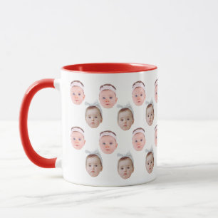 Taza Foto personalizada de cara, cara de Personalizado