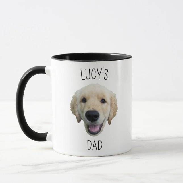 Taza Foto personalizada de cara de perro (Izquierda)