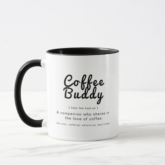 Taza Foto personalizada de definición de café moderno (Izquierda)