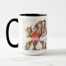 Taza Foto personalizada de Diversión Amistad