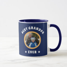 Taza Foto personalizada de la familia del mejor abuelo