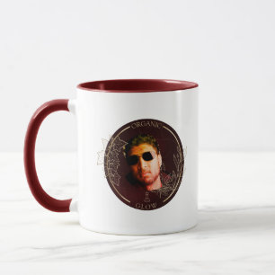 Taza Foto personalizada de lujo - Mármol dorado burdeos