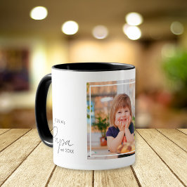 Taza Foto personalizada de nombre de nieto de niño del 