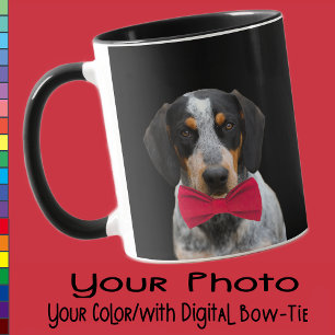 Taza Foto personalizada de perro cachorro Navidad perso
