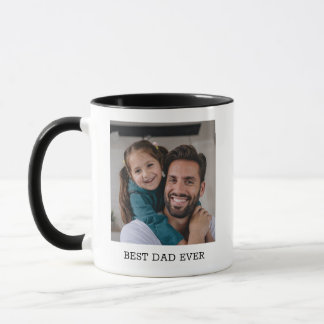 Taza Foto personalizada del Día del Padre para el mejor