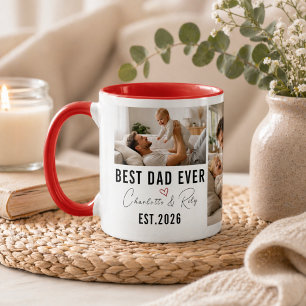 Taza Foto personalizada del MEJOR PAPÁ Día del Padre pe
