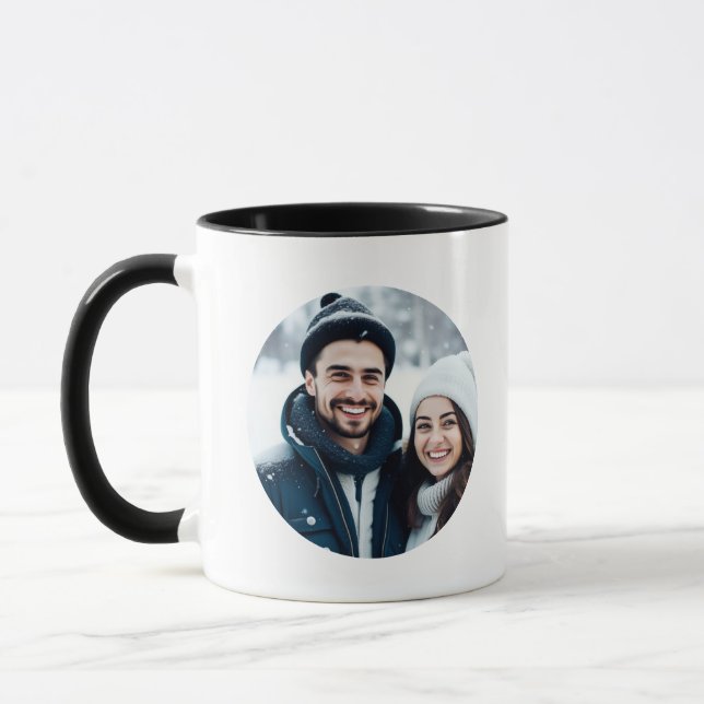Taza Foto personalizada Feliz Día de San Valentín (Izquierda)