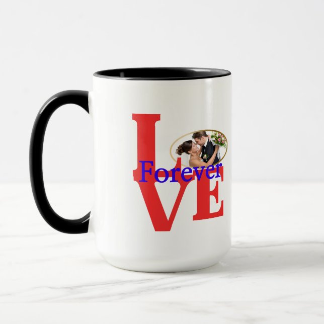 Taza Foto personalizada "Forever Love" (Izquierda)