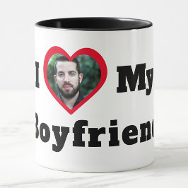 Taza Foto Personalizada I Love My Novio