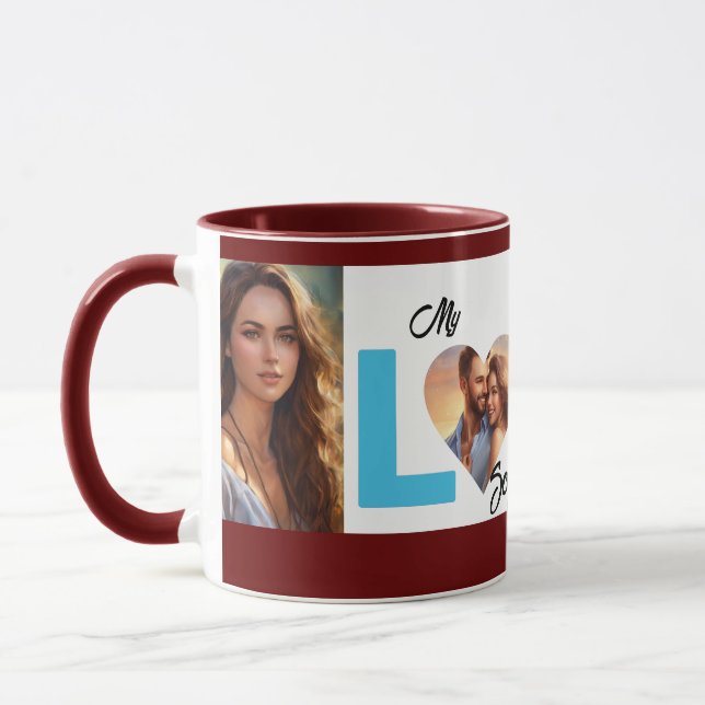 Taza Foto Personalizada La Elegancia Inspirada En El Am (Izquierda)