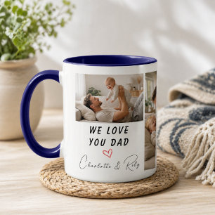 Taza Foto Personalizada Te Amamos, Papá   Día del Padre