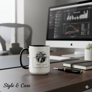 Taza Foto personalizada y nombre con cargo