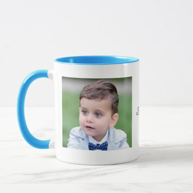 Taza foto personalizado y tazón de texto, tazón fotográ (Izquierda)