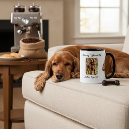 Taza Foto Recuerdo Cocker Spaniel Marrón Personalizar
